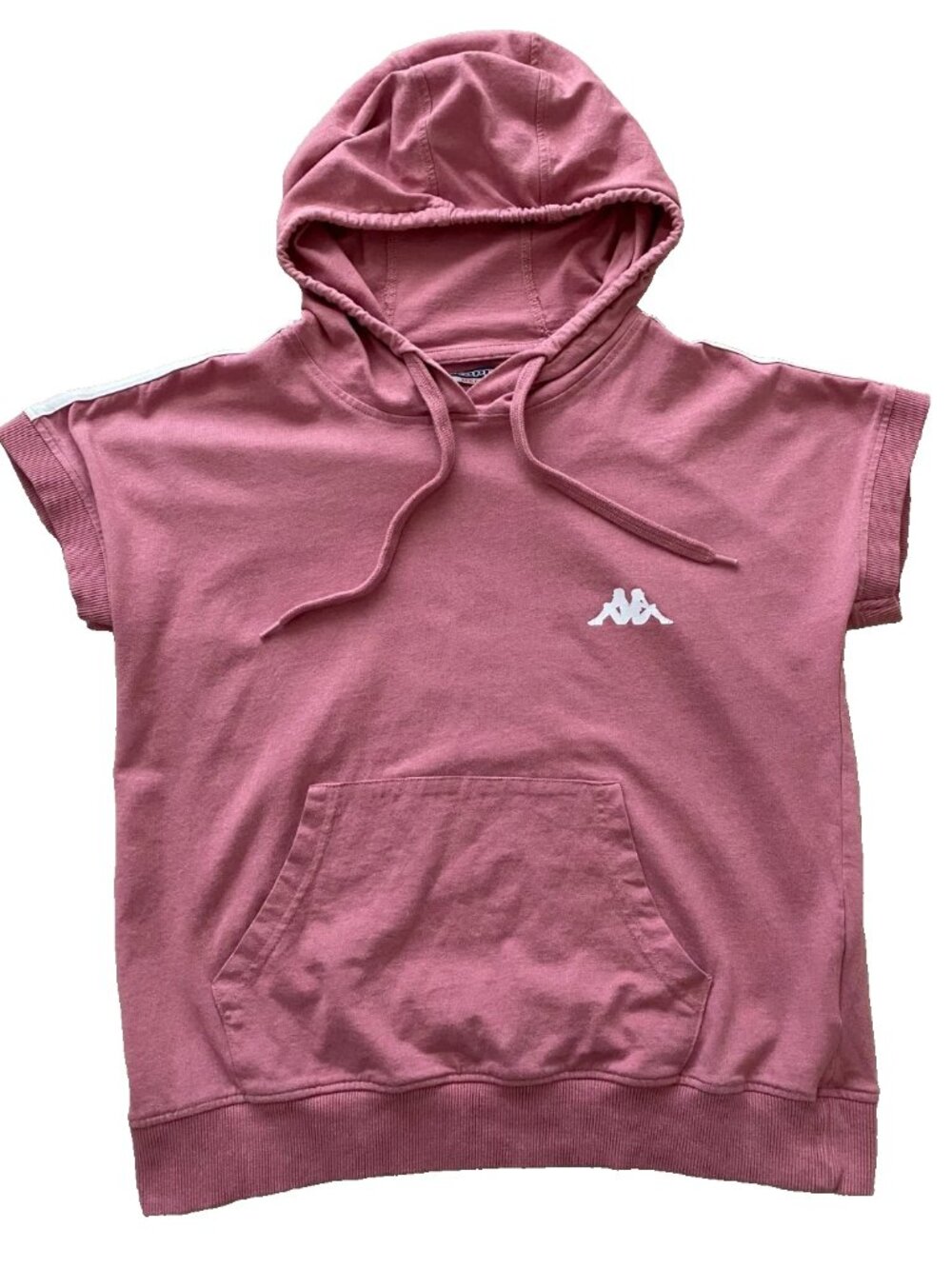 Women’s Kappa Pink Short Sleeve Hoodie Pullover Athletic Soccer Size Medium